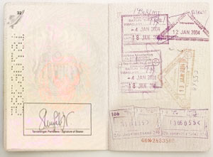 معلومات عن التأشيرة
